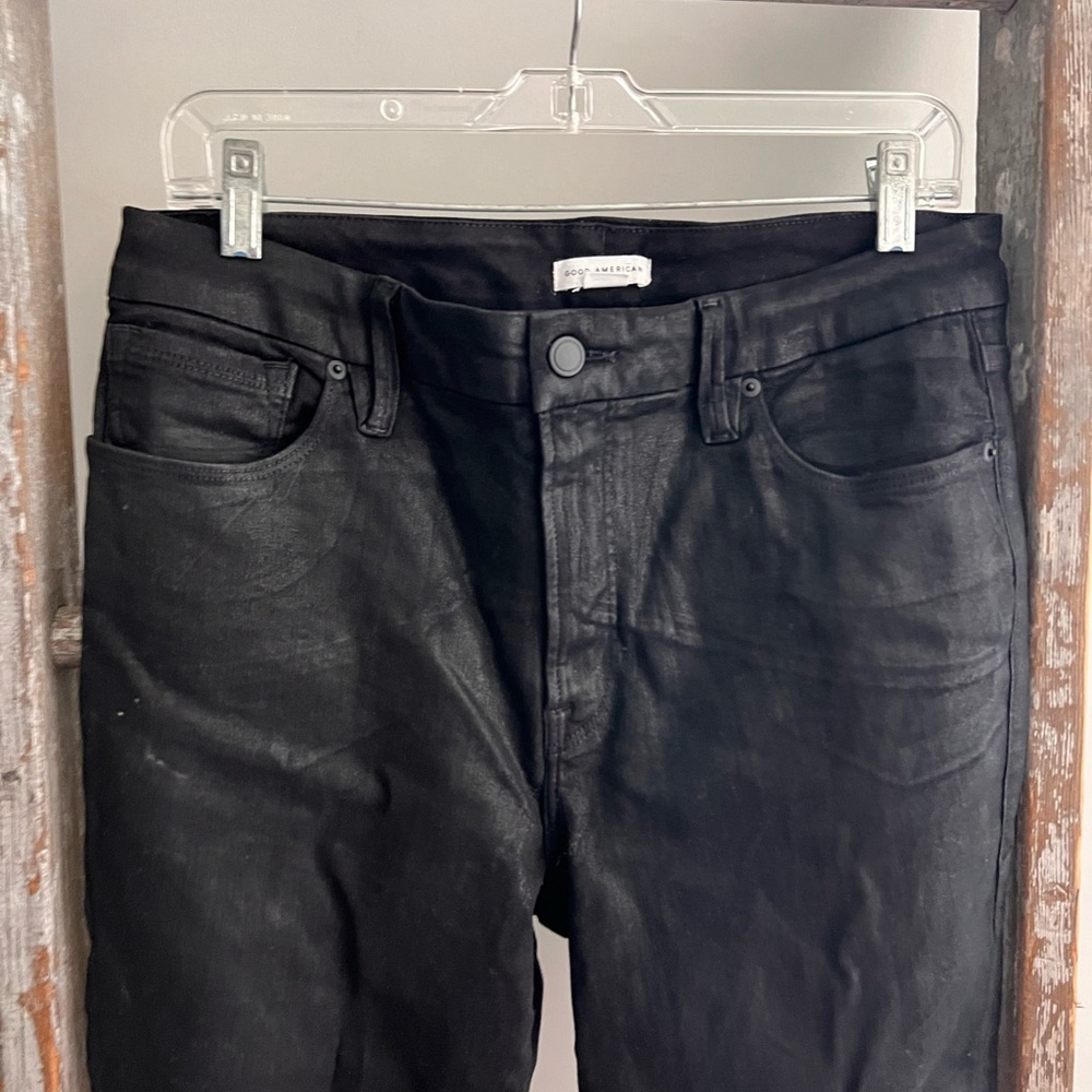 Good American Wax Coated jeans 14 NWOT